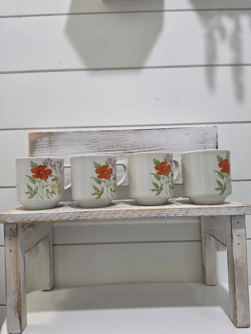 1960s Japanese fine china luncheon/snack set, Tea Set Of 4